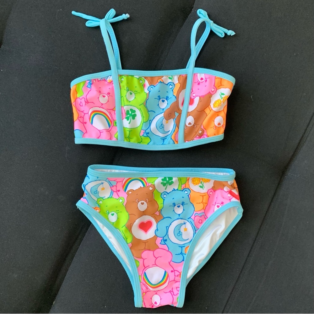 Care Bears 4/5 Multicolor Bikini with Blue Trim